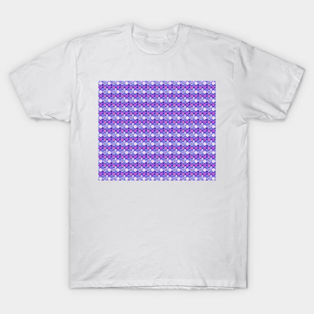 Purple Fruit Diamond Pattern T-Shirt by saradaboru